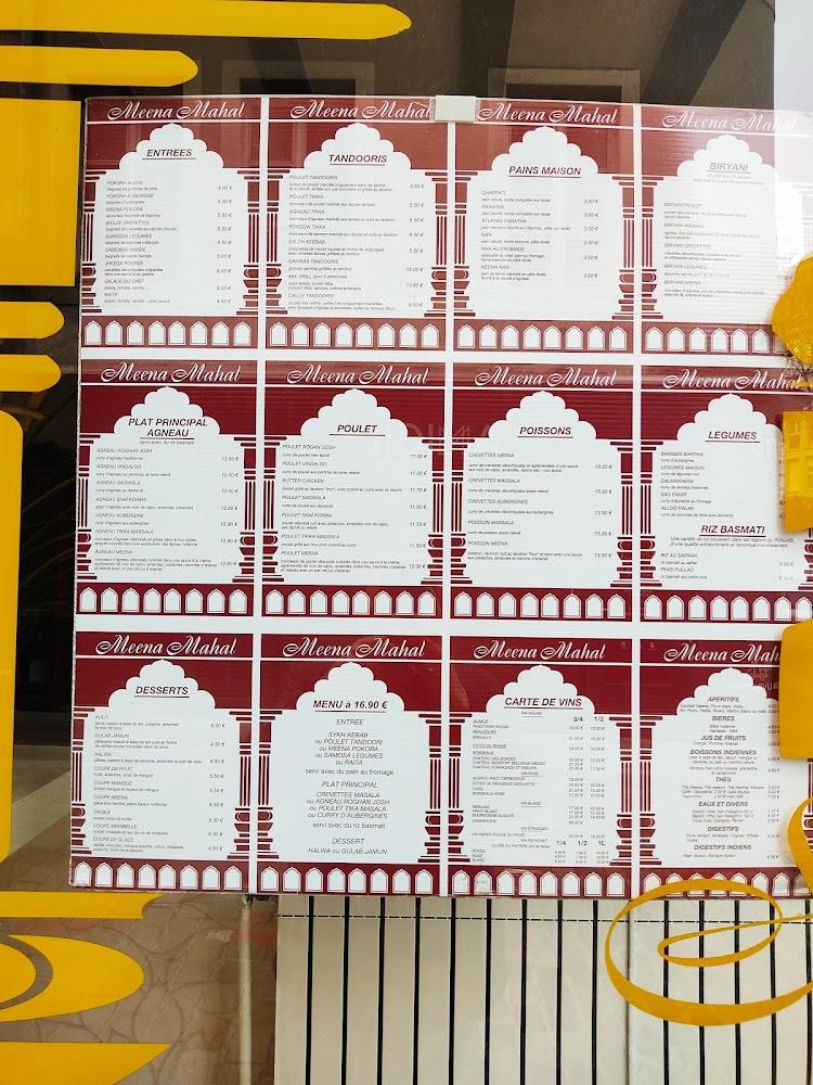 Meena Mahal - Menu Image 1